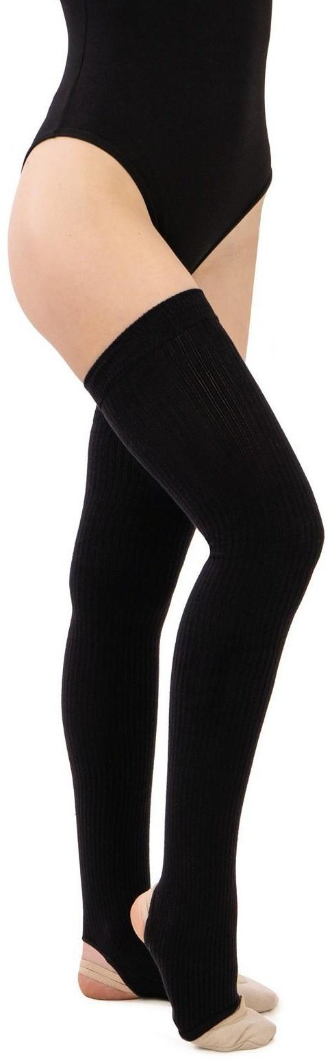 Гетры для танцев №3, резинка х/б, L= 60 см, цвет чёрный