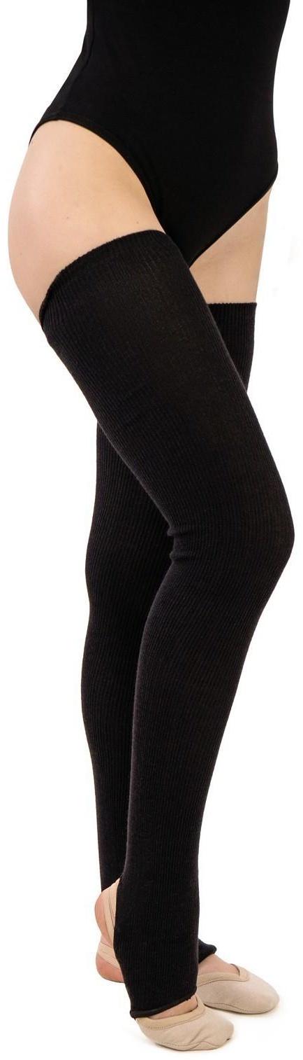 Гетры для танцев №3, резинка х/б, L= 70 см, цвет чёрный