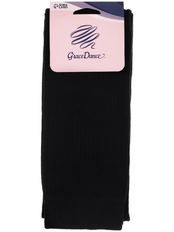 Гетры для танцев №3, резинка х/б, L= 70 см, цвет чёрный