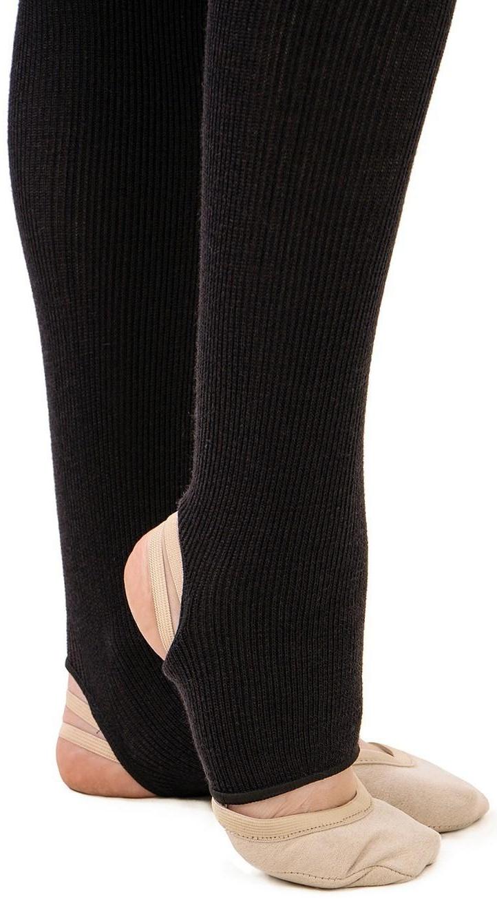 Гетры для танцев полушерстяные №1, L= 60 см, цвет чёрный