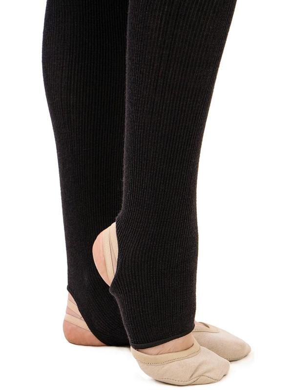 Гетры для танцев полушерстяные №1, L= 60 см, цвет чёрный