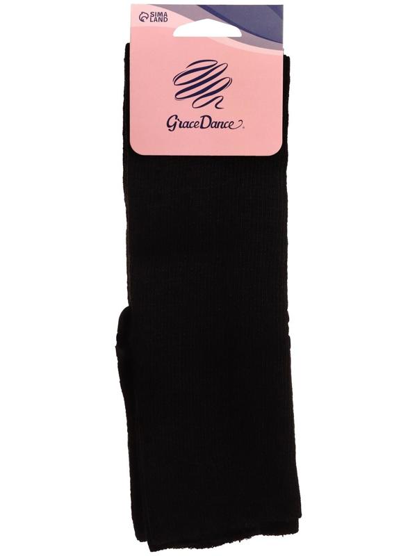 Гетры для танцев полушерстяные №1, L= 60 см, цвет чёрный