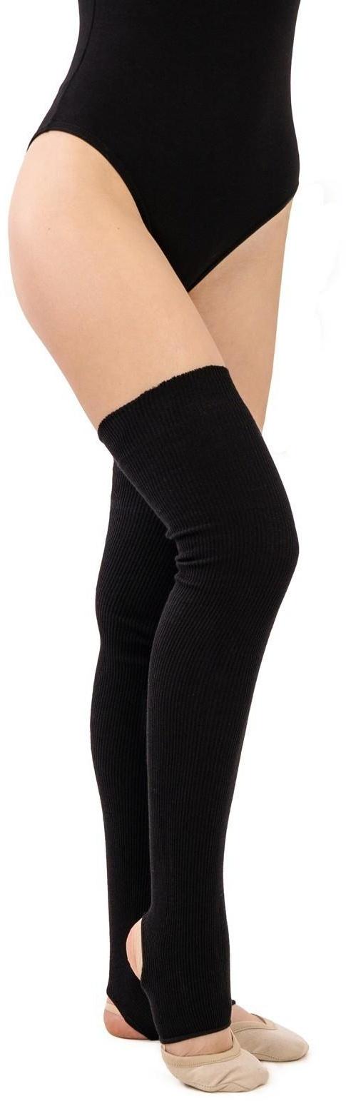 Гетры для танцев №5, без носка и пятки, L= 60 см, цвет чёрный