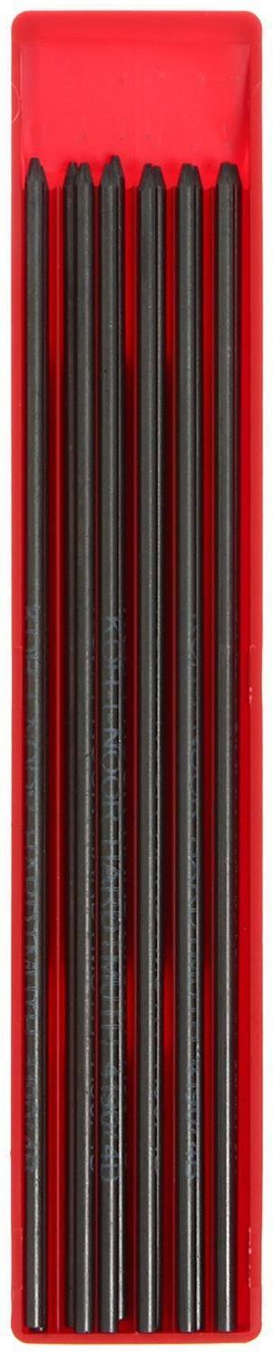 Грифели для цанговых карандашей 2.0 мм, Koh-I-Noor, 4190 4В, 12 штук, в футляре