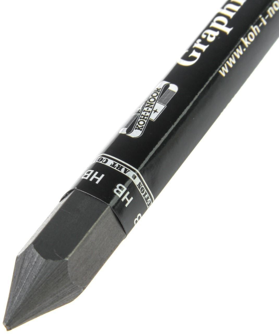Карандаш чернографитный (цельнографитовый) Koh-I-Noor 8971 HB, утолщённый