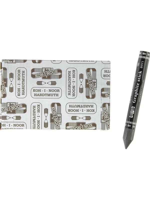 Карандаш чернографитный (цельнографитовый) Koh-I-Noor 8971 HB, утолщённый