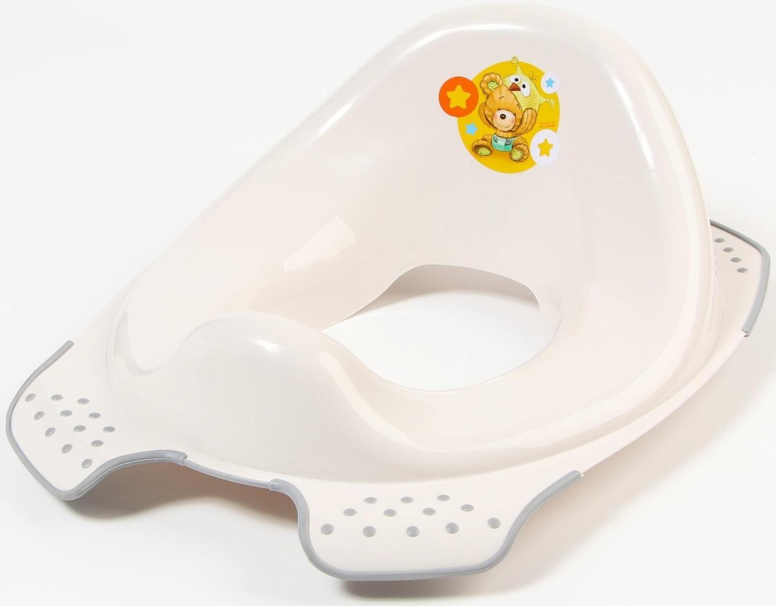 Детская накладка - сиденье на унитаз «Мишка» антискользящая, МИКС