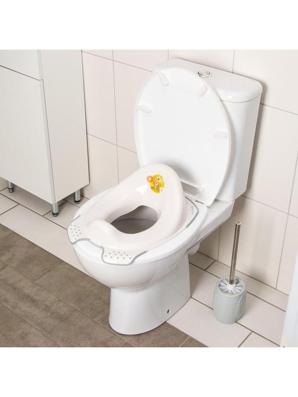 Детская накладка - сиденье на унитаз «Мишка» антискользящая, МИКС