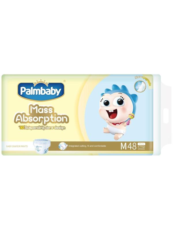 Подгузники-трусики Palmbaby M (6-11 кг), по японской технологии, 48 шт