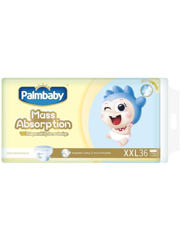 Подгузники-трусики Palmbaby XXL (15+кг), по японской технологии, 36 шт