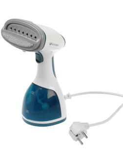 Отпариватель Kitfort KT-916-1, ручной, 1000 Вт, 260 мл, 20 г/мин, шнур 1.7 м, бело-синий