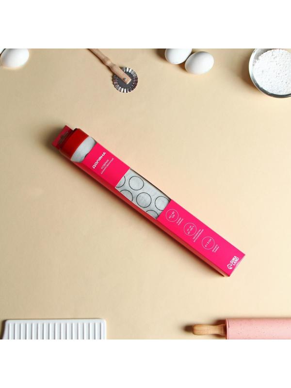 Силиконовый коврик для макаронс армированный, 60×40 см