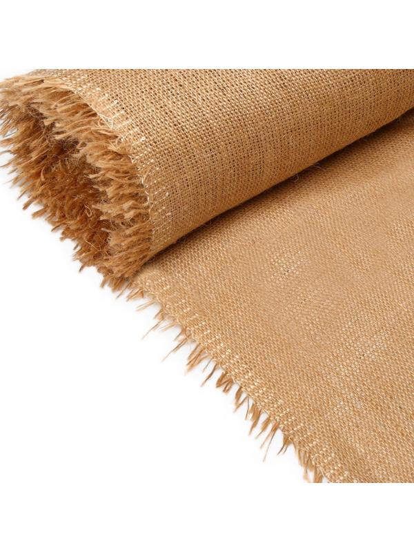 Джут натуральный, 10 × 1,06 м, плотность 360 г/м², плетение 69/44