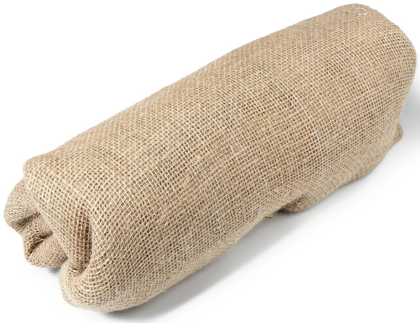 Джут натуральный, 5 × 1,1 м, плотность 215 г/м², плетение 34/32