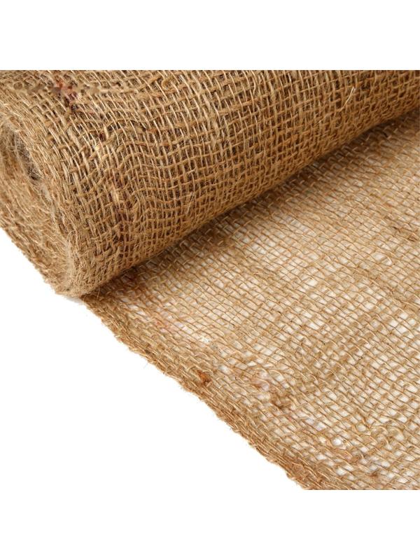 Джут натуральный, 5 × 1,1 м, плотность 215 г/м², плетение 34/32