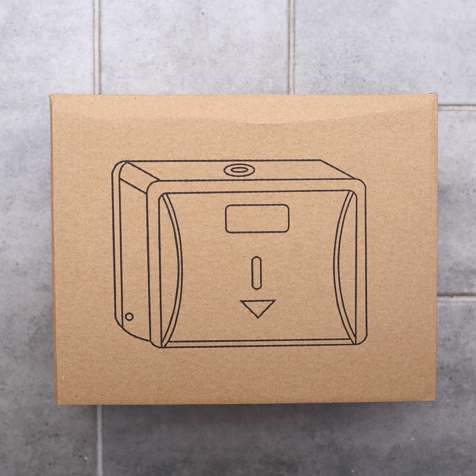 Диспенсер бумажных полотенец в листах, пластиковый, 27×20×10 см, цвет серый