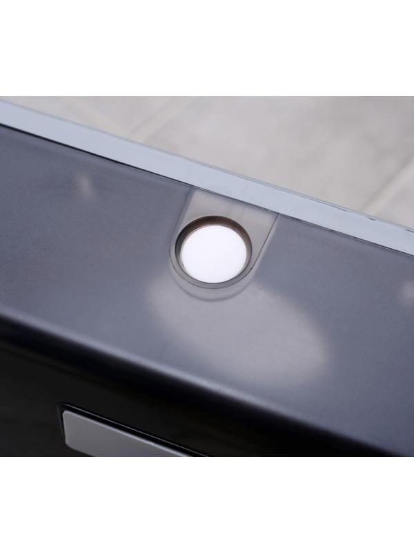 Диспенсер бумажных полотенец в листах, пластиковый, 27×20×10 см, цвет серый