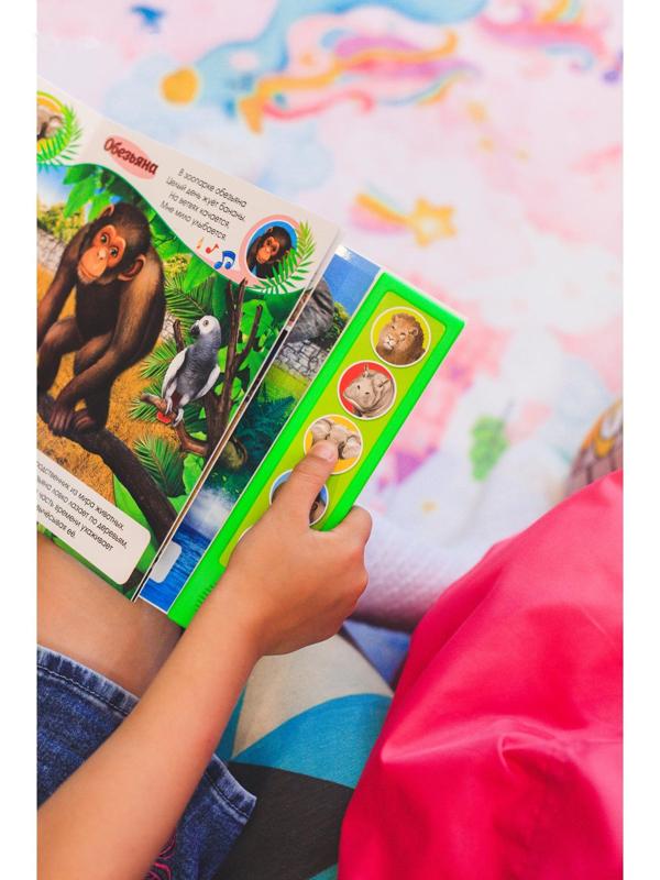 Музыкальная книга «Приходите в зоопарк», 10 стр.