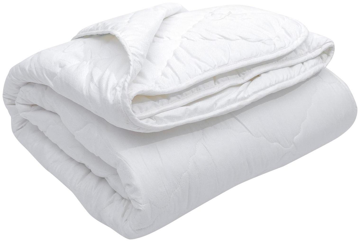 Одеяло стандартное 172х205 см, иск. лебяжий пух, ткань глосс-сатин, п/э 100%