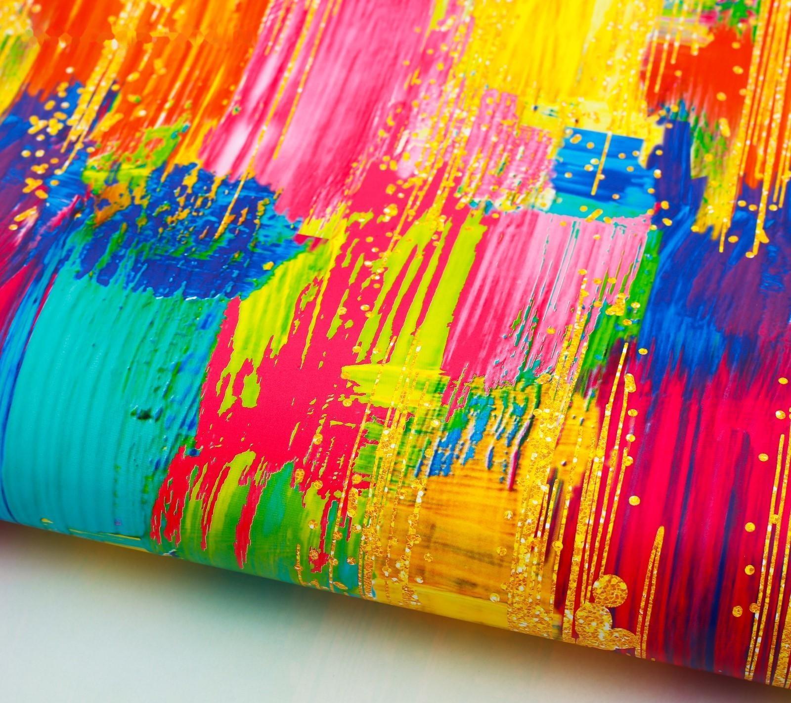 Бумага упаковочная глянцевая «Мазки», 100 х 70 см / 10 шт.