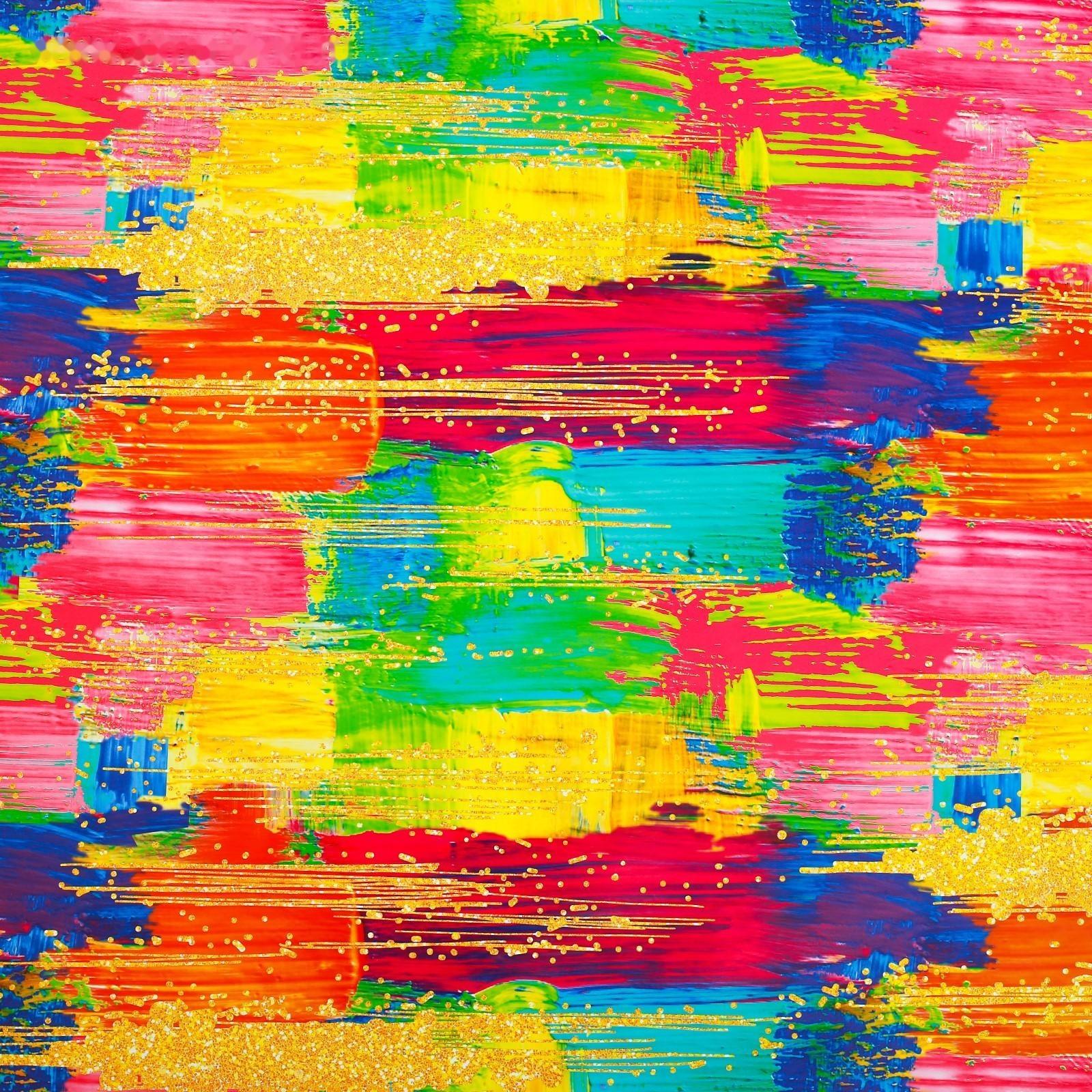 Бумага упаковочная глянцевая «Мазки», 100 х 70 см / 10 шт.