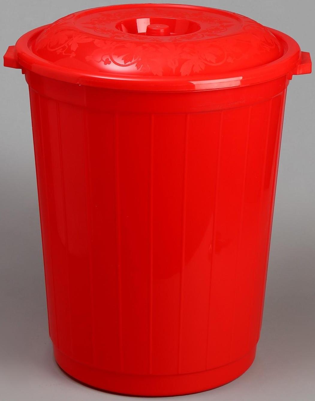 Бак пищевой, 90 л, с крышкой, цвет МИКС