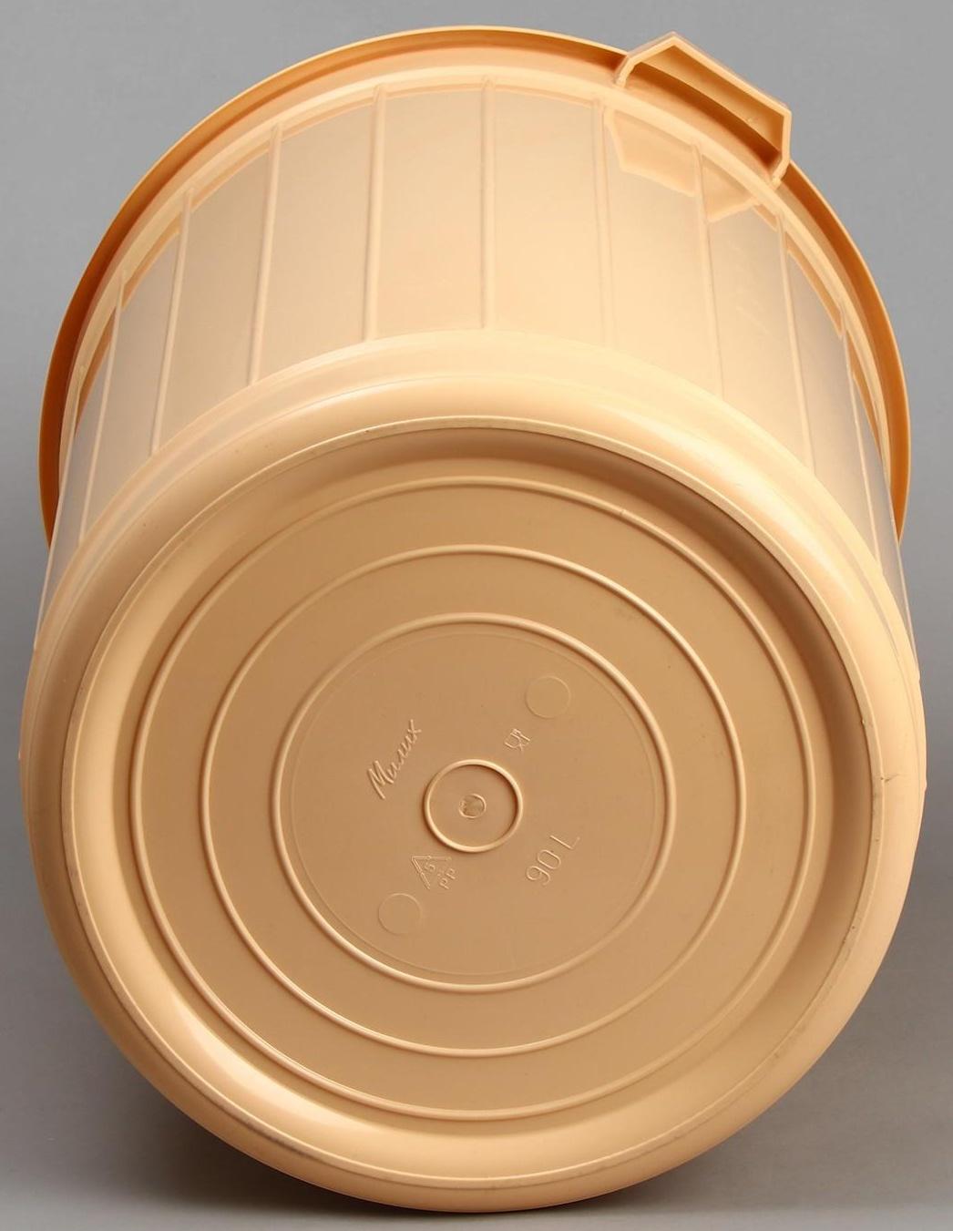 Бак пищевой, 90 л, с крышкой, цвет МИКС