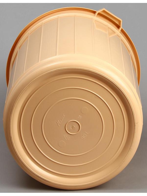 Бак пищевой, 90 л, с крышкой, цвет МИКС