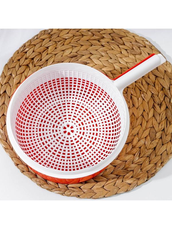 Сыродельница, d=21 см, цвет красный