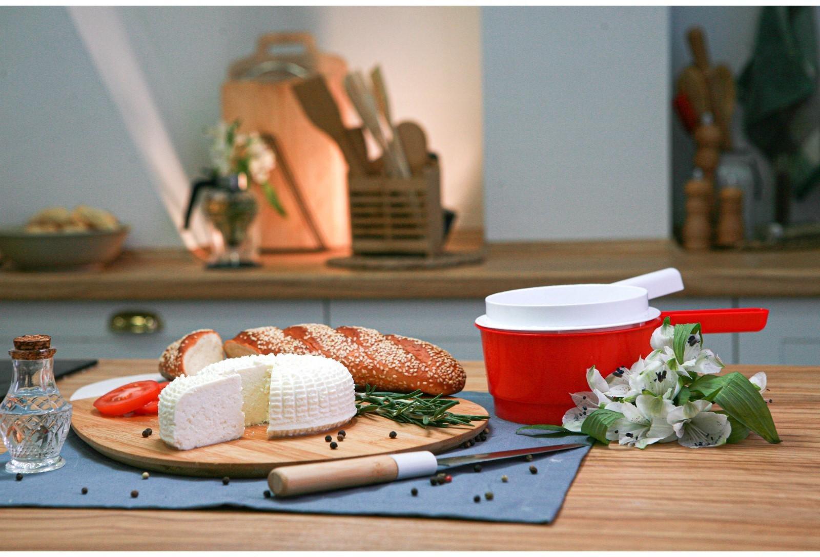 Сыродельница «Мини», d=12 см, внешний d=14 см, цвет красный