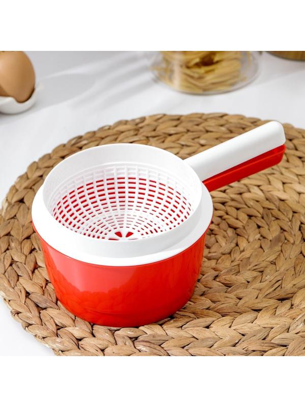 Сыродельница «Мини», d=12 см, внешний d=14 см, цвет красный