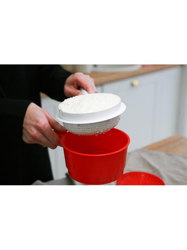 Сыродельница «Мини», d=12 см, внешний d=14 см, цвет красный