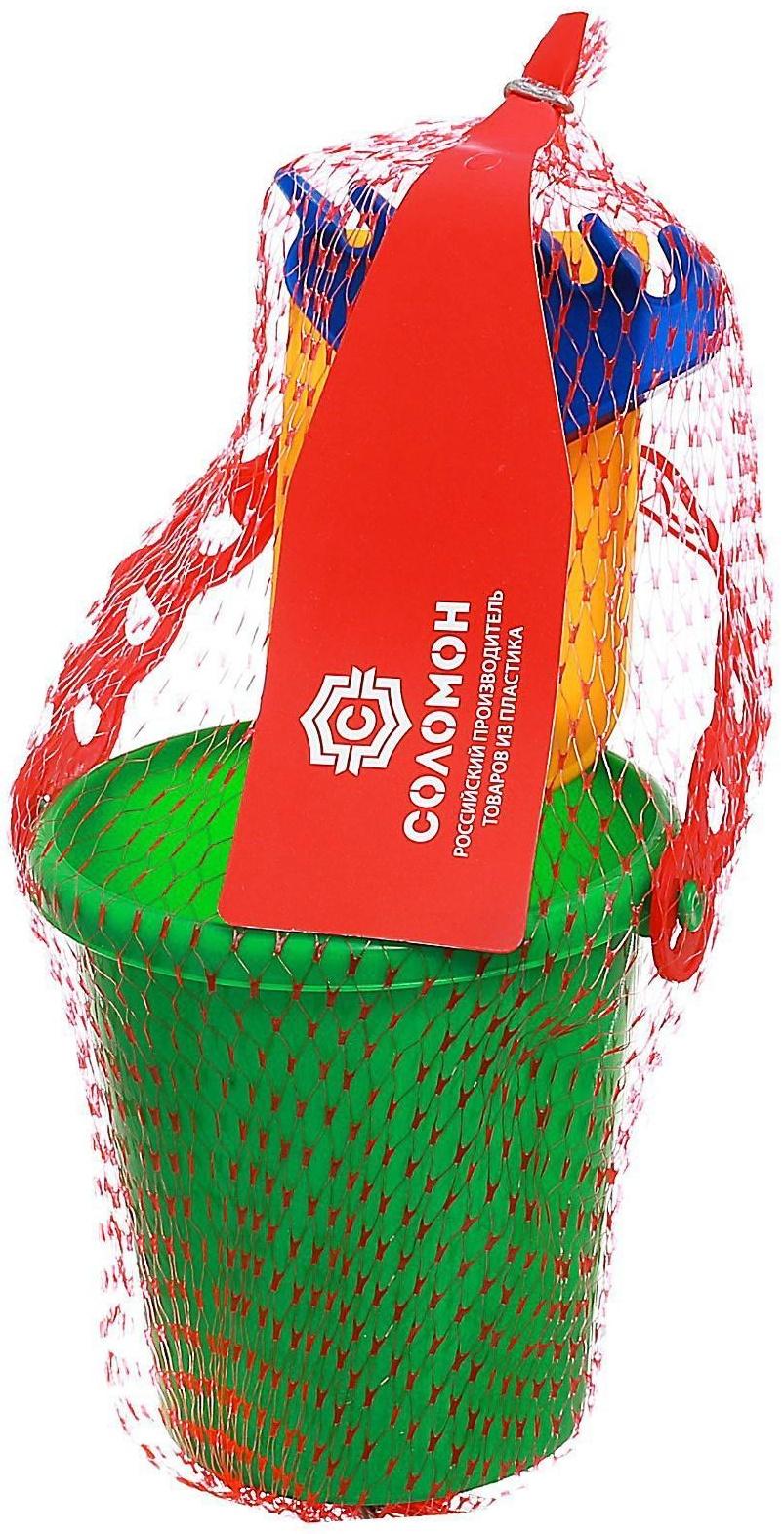 Песочный набор: ведёрко, лопатка, грабельки