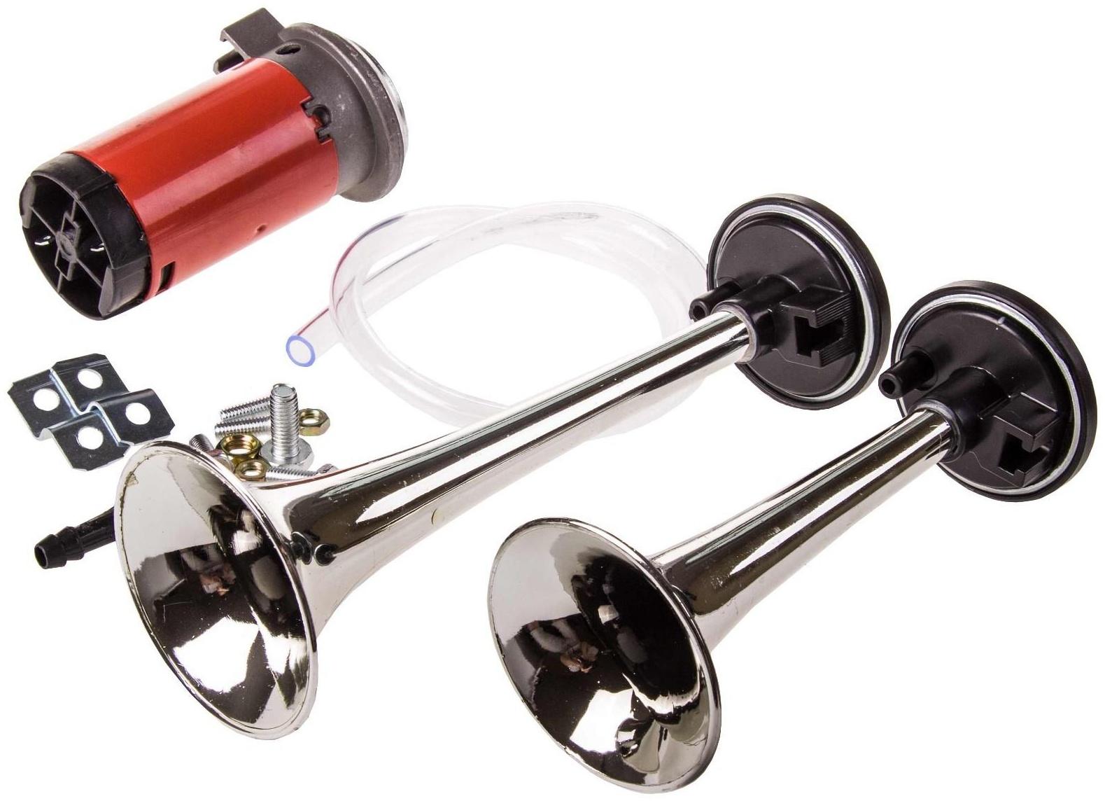 Сигнал звуковой Skyway 005, воздушный, 160-220 мм, 12 В, 110 Дцб , S07601005