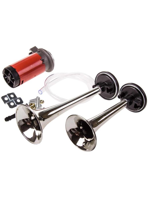 Сигнал звуковой Skyway 005, воздушный, 160-220 мм, 12 В, 110 Дцб , S07601005