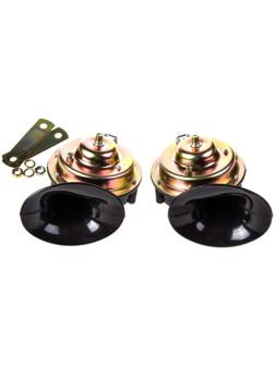 Сигнал звуковой Skyway 004, электрический, d=105 мм, 12 В, 110 Дцб,, черный, 2 шт