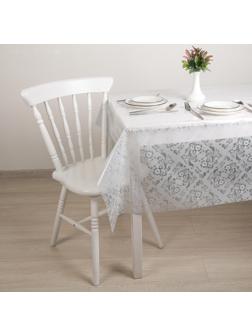 Скатерть без основы многоразовая «Ажурная», 132×220 см, цвет МИКС