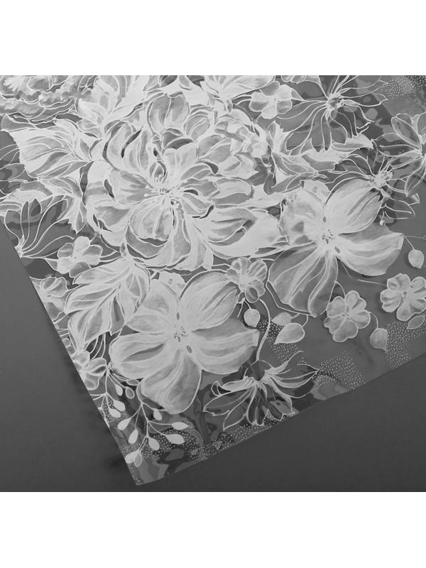 Скатерть без основы многоразовая «Ажурная», 132×220 см, цвет МИКС