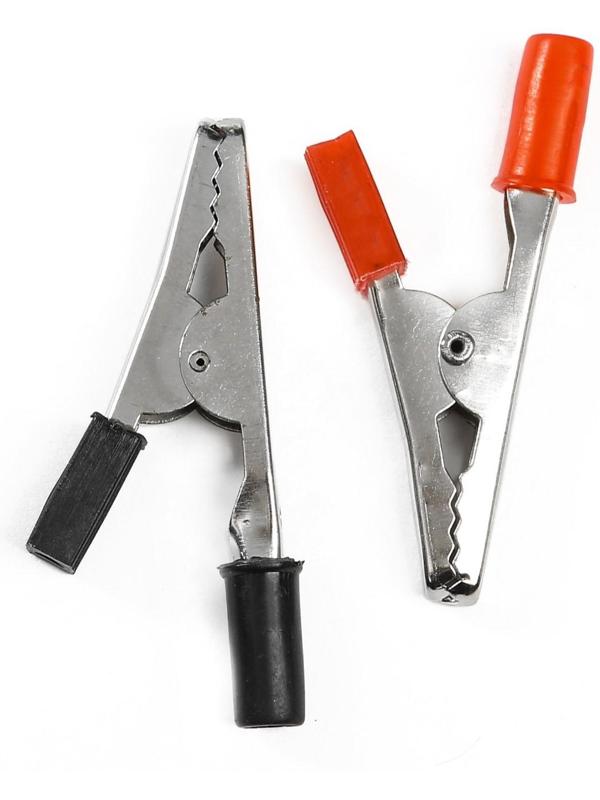 Зажимы-крокодилы для пусковых проводов, 30 А, 50 мм, набор 2 шт