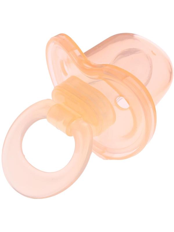 Пустышка силиконовая ортодонтическая с колпачком, от 0 мес., цвет персиковый