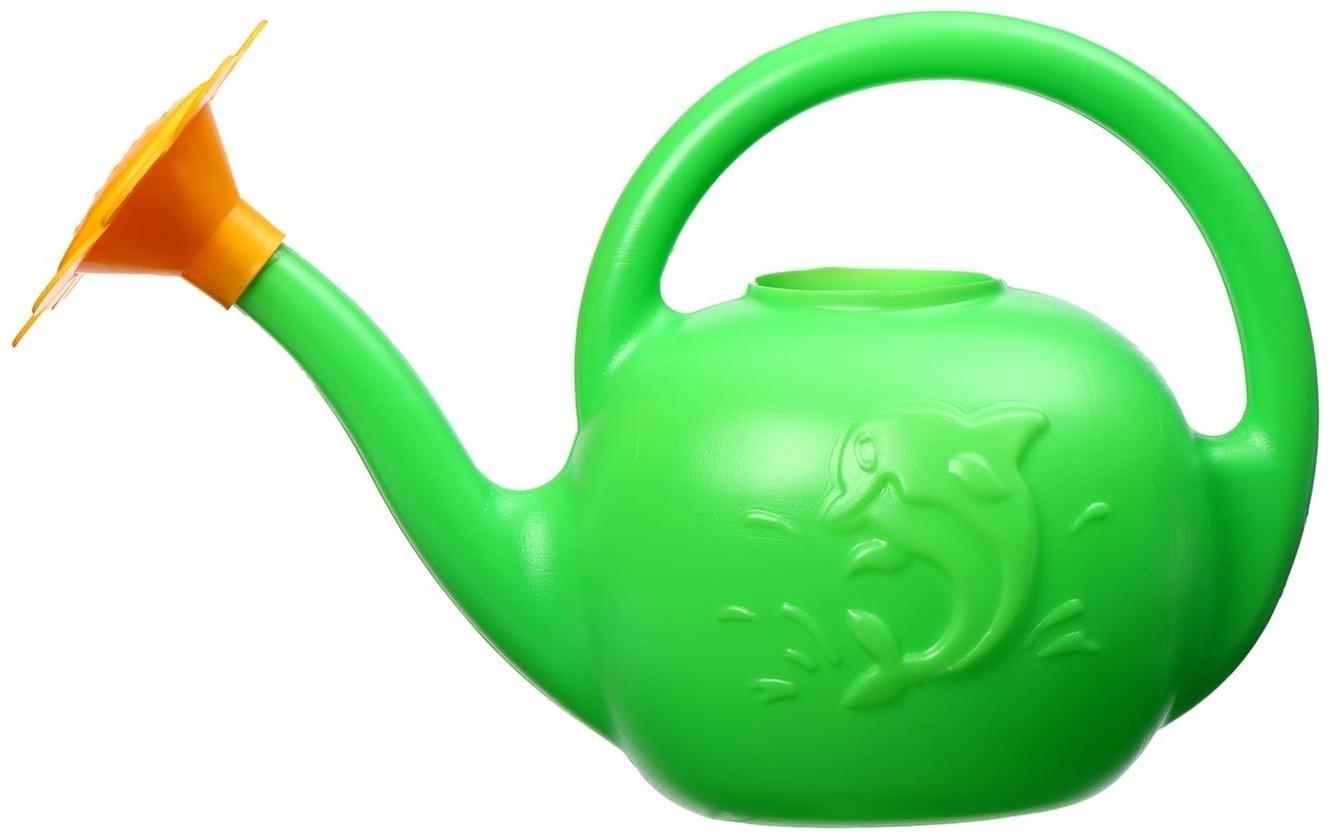 Лейка, 1.5 л, с рассеивателем, цвет МИКС, «Ромашка»