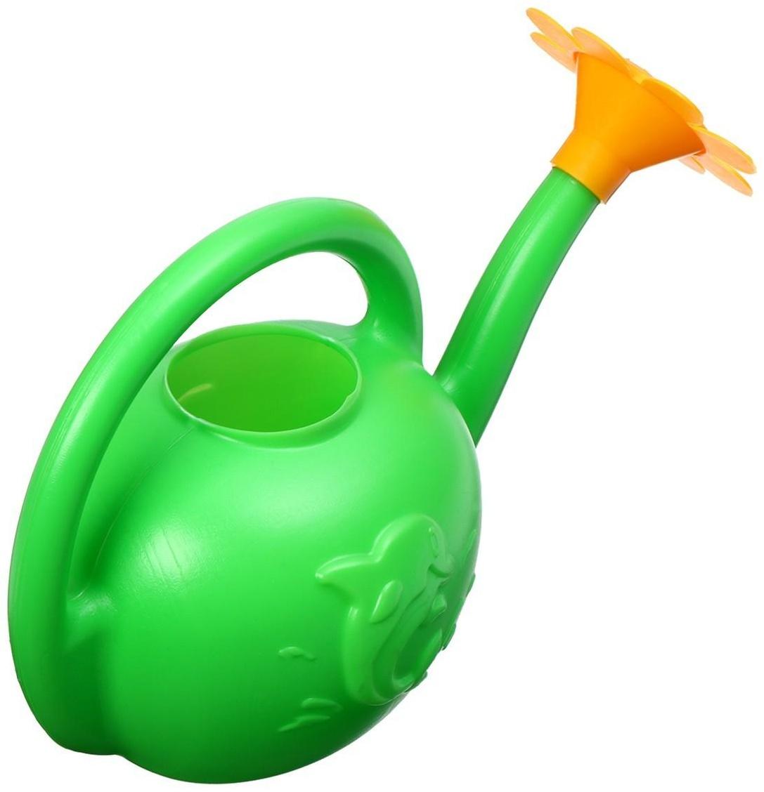 Лейка, 1.5 л, с рассеивателем, цвет МИКС, «Ромашка»