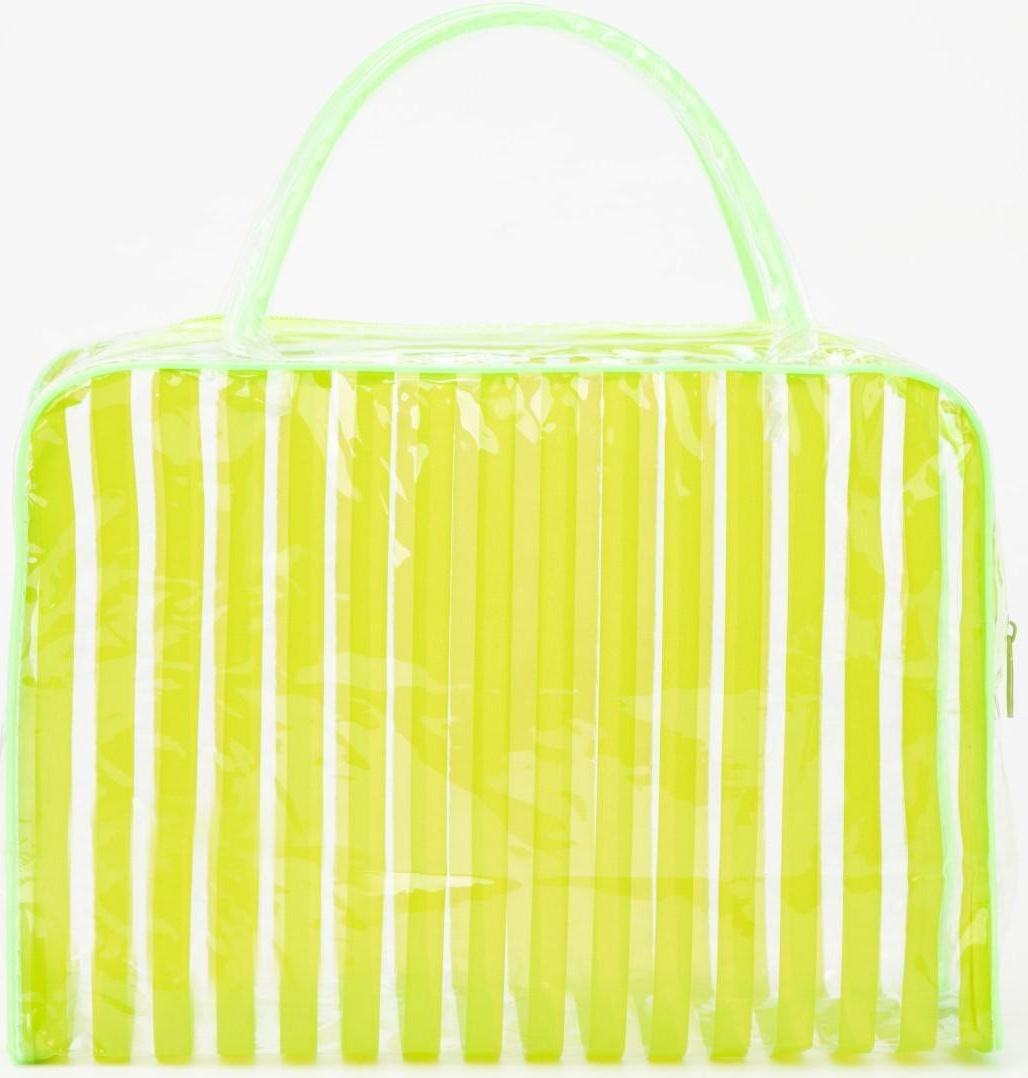 Косметичка на молнии, цвет зелёный