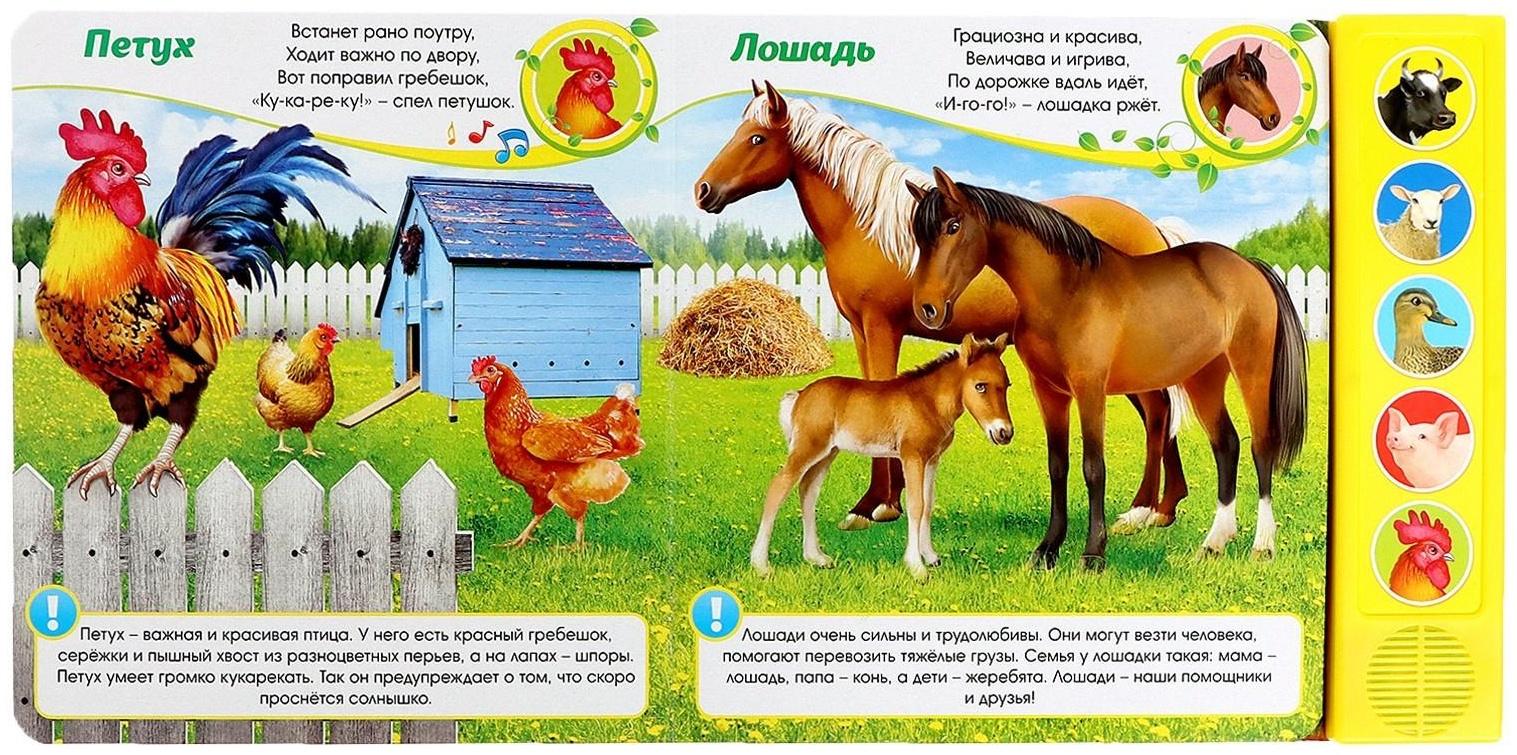 Музыкальная книга «Голоса на ферме», 10 стр.