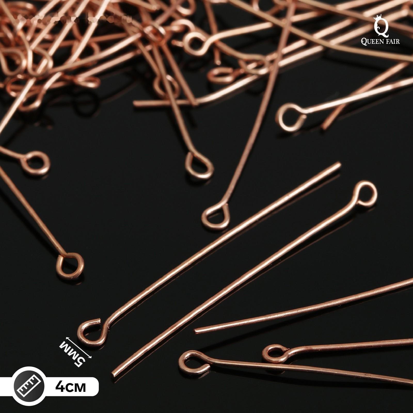 Штифт с петлёй СМ-1087, 4 см, упаковка 100 гр, цвет меди