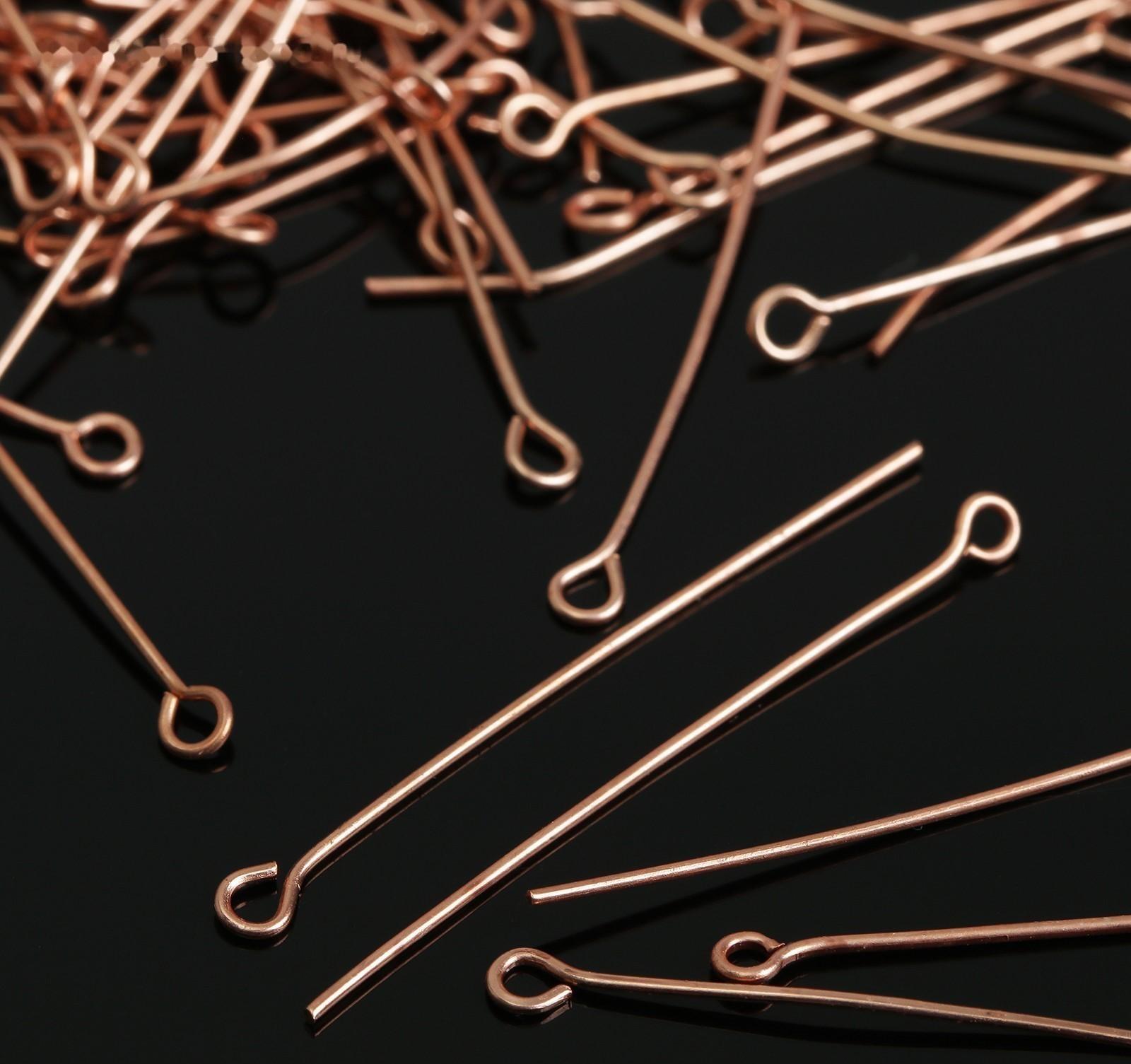 Штифт с петлёй СМ-1087, 4 см, упаковка 100 гр, цвет меди