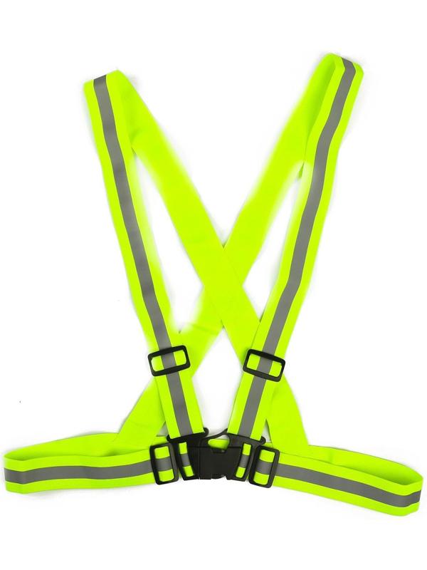 Сигнальный ременьAirline с наплечными лямками, светоотражающий, зелёный ARW-BS-08
