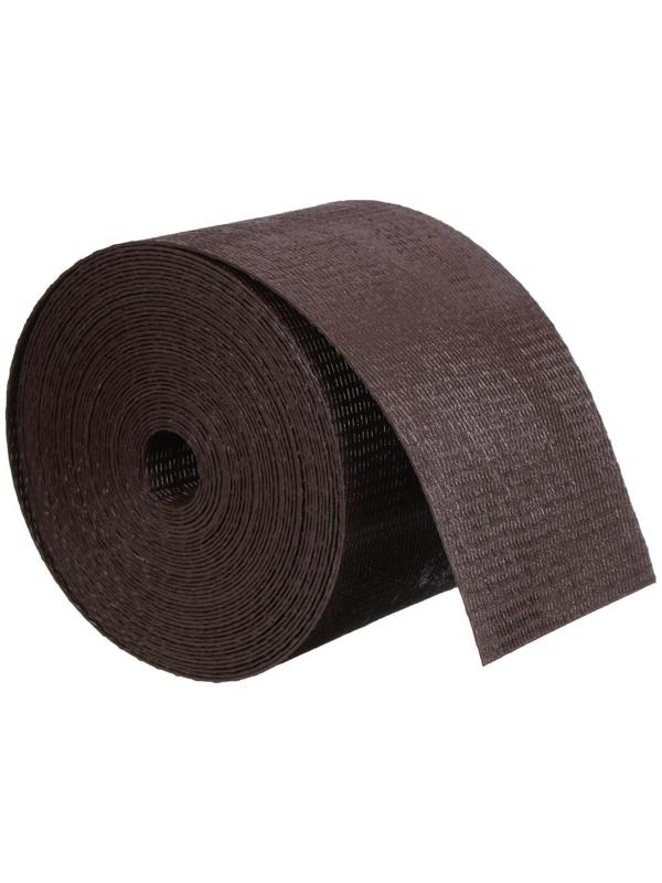 Лента бордюрная, 0.1 × 10 м, толщина 1.2 мм, пластиковая, коричневая, Greengo