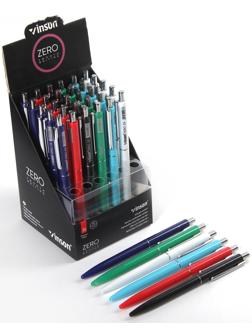 Ручка шариковая, автоматическая Vinson ZERO 0.7 мм, стержень масляный синий, корпус МИКС