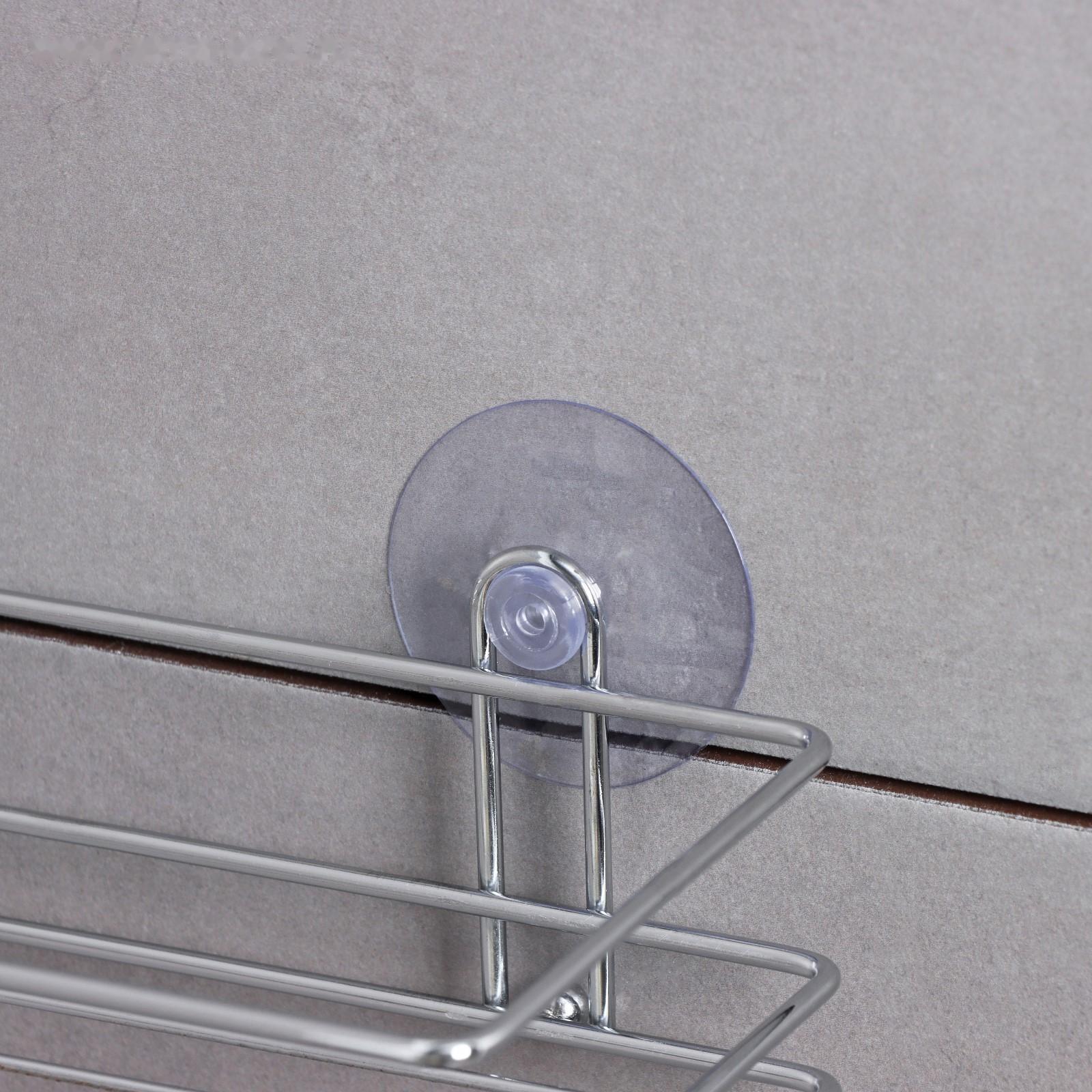 Полка на вакуумных присосках Доляна, 25×11×7 см